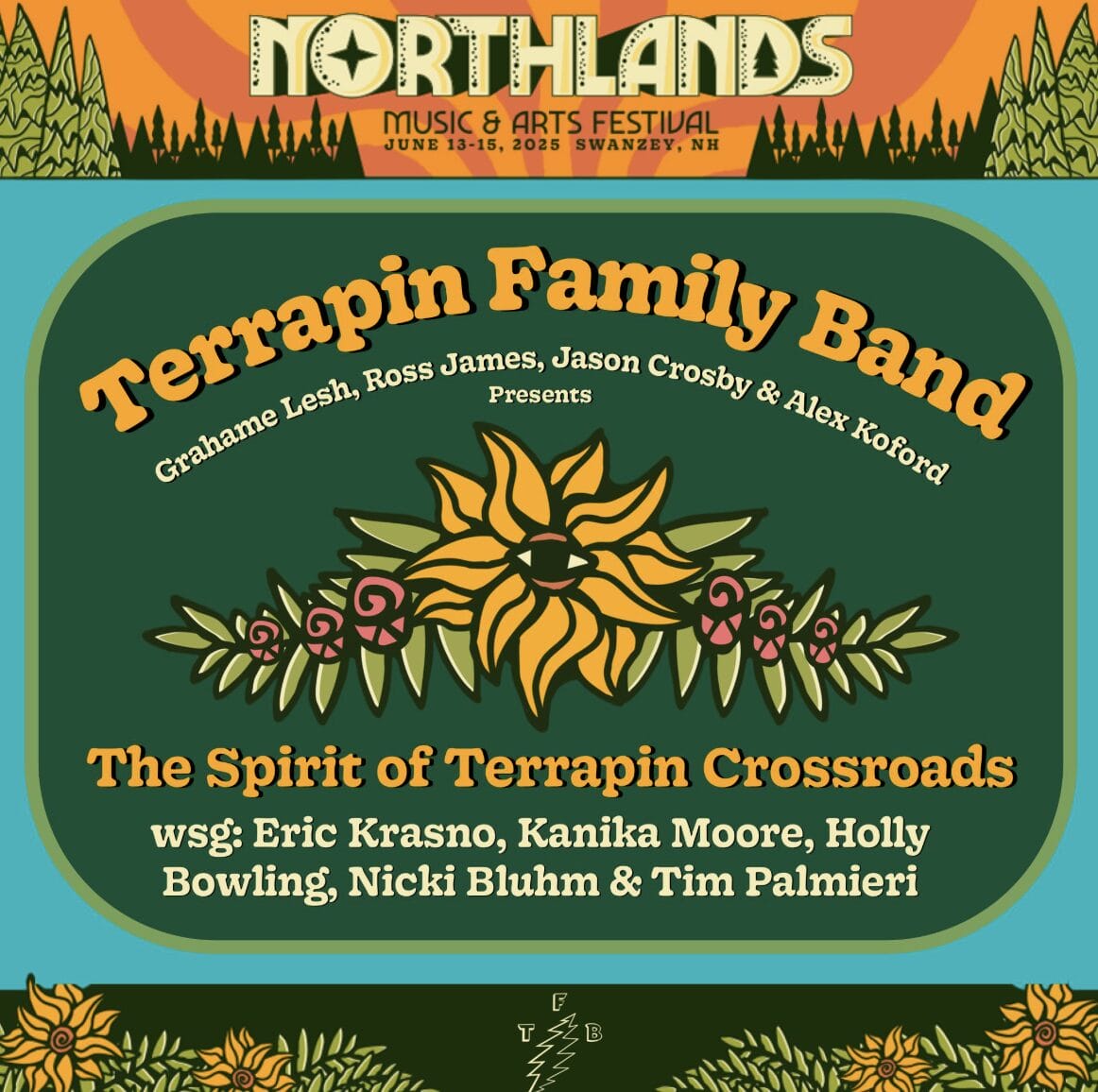 Terrapin Family Band to Bring The Spirit of Terrapin Crossroads to Northlands Music & Arts Festival with Special Guests Eric Krasno, Kanika Moore, Holly Bowling and Others